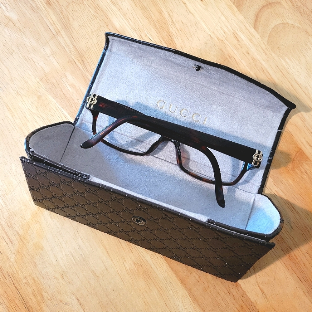 GUCCI Glasses Eyeglasses GG 3573 52*15*135 Tortoise & Gold Designer Luxury